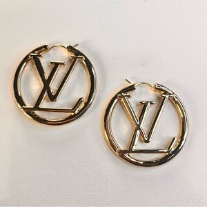 Gold Hoop Luxury Earrings